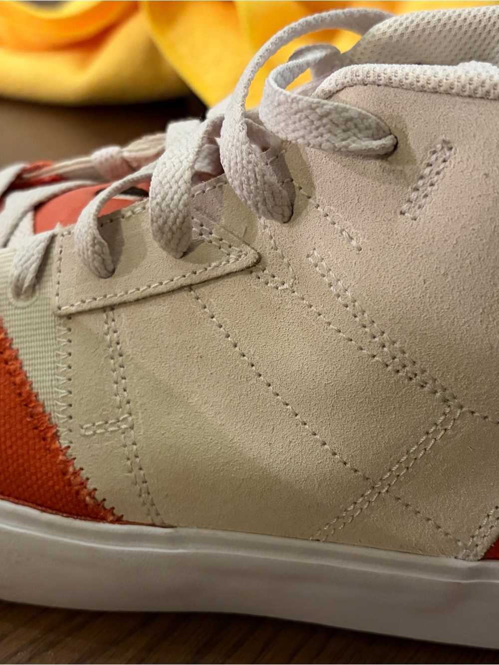 Jordan Men’s ' Series Mid Sneakers in Orange and Cream - Picture 8 of 11